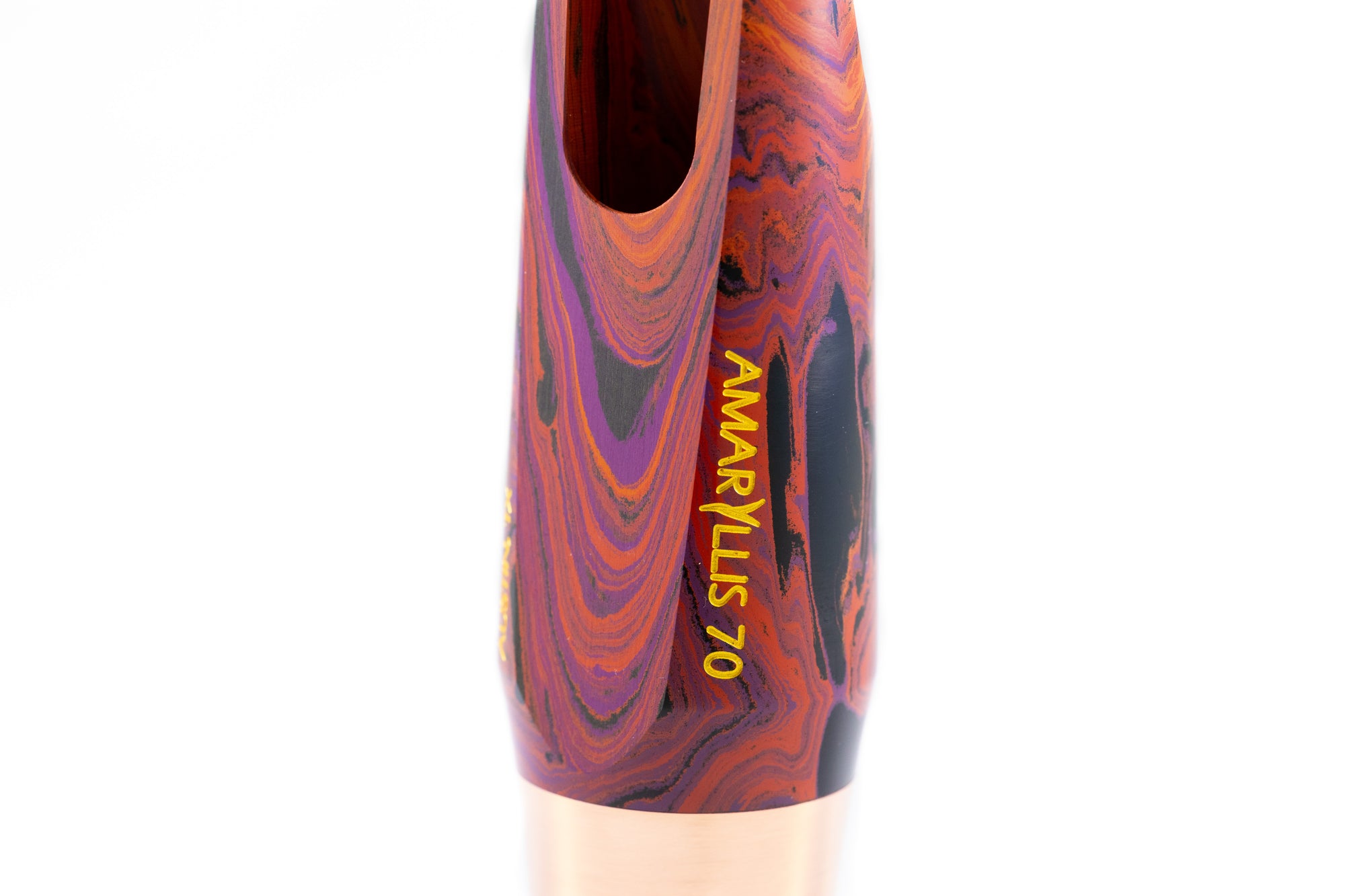 Amaryllis Marbled Classical Tenor Mouthpiece with Copper Ring