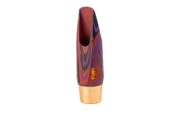 Lotus Marbled Classical Alto Mouthpiece with Copper Ring